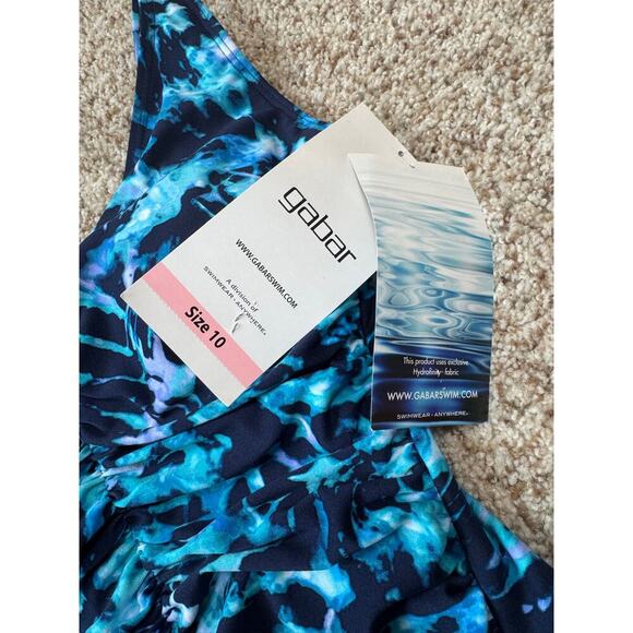 NWT, GABAR/Miraclesuit women's size 10; V Neck; supportive, modest - Picture 8 of 13